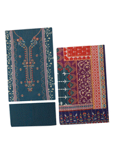 Bin Saeed Embroidered Khaddar Unstitched 3 Piece Suit - BS23K 141